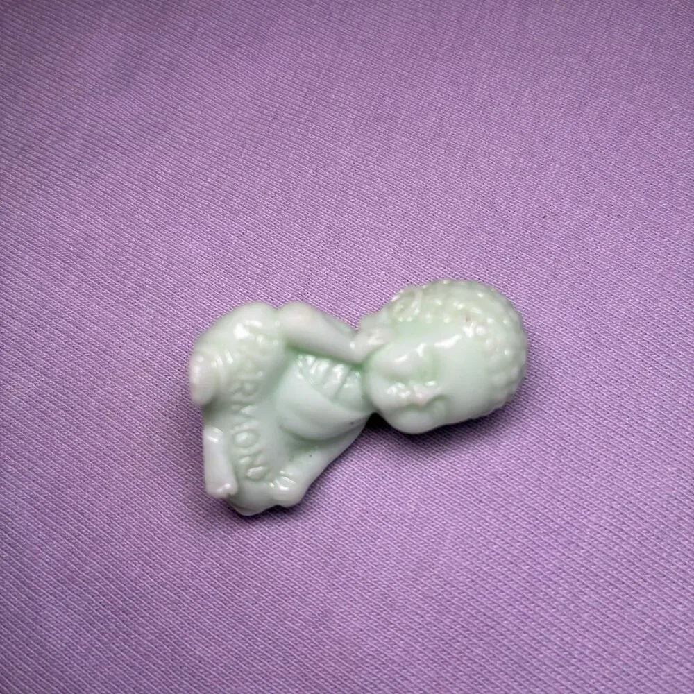 Pocket Buddha Green Harmony Buddha Statue Mini Figurine
